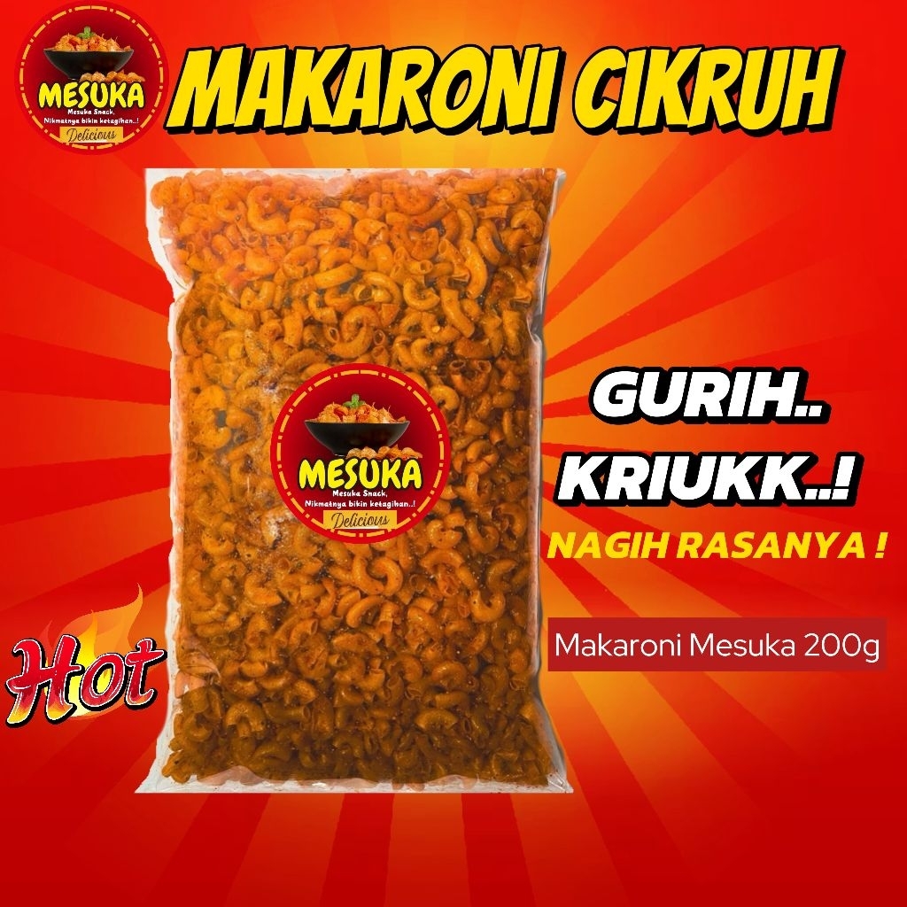 

Mesuka Makaroni 200g - Makanan Ringan Enak Gurih Kriuk