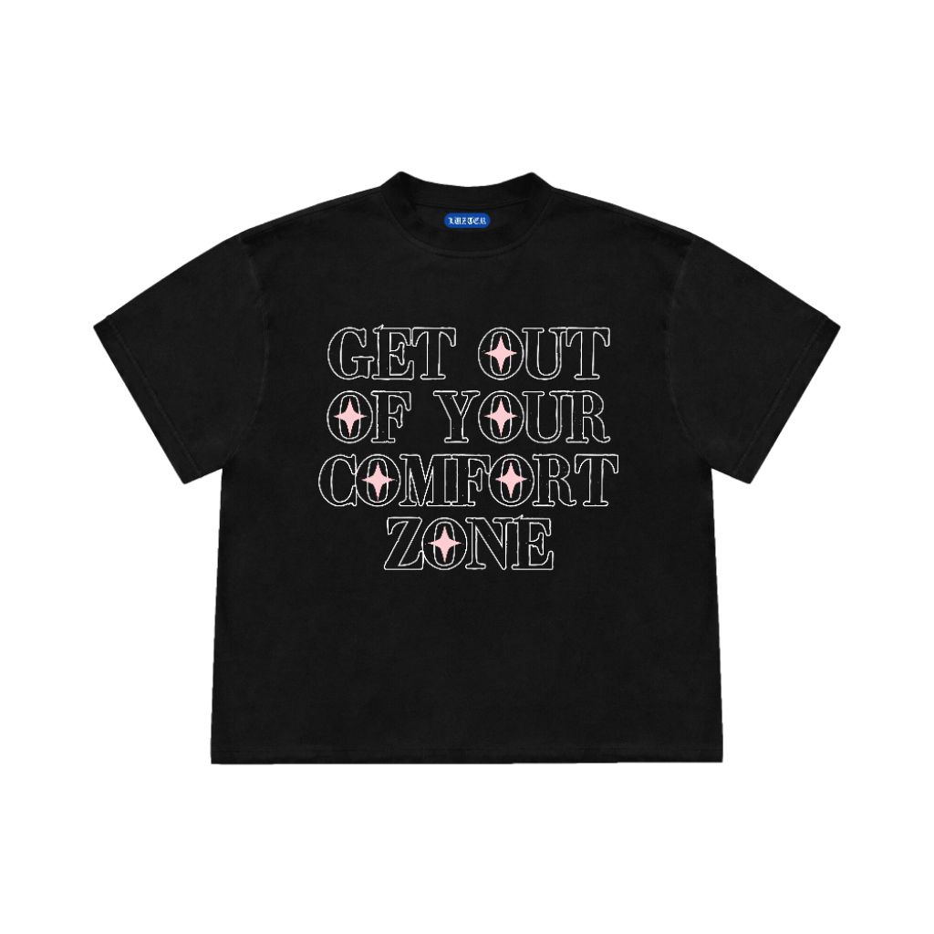 Luzter kaos t-shirt pria 20s oversize-save zone