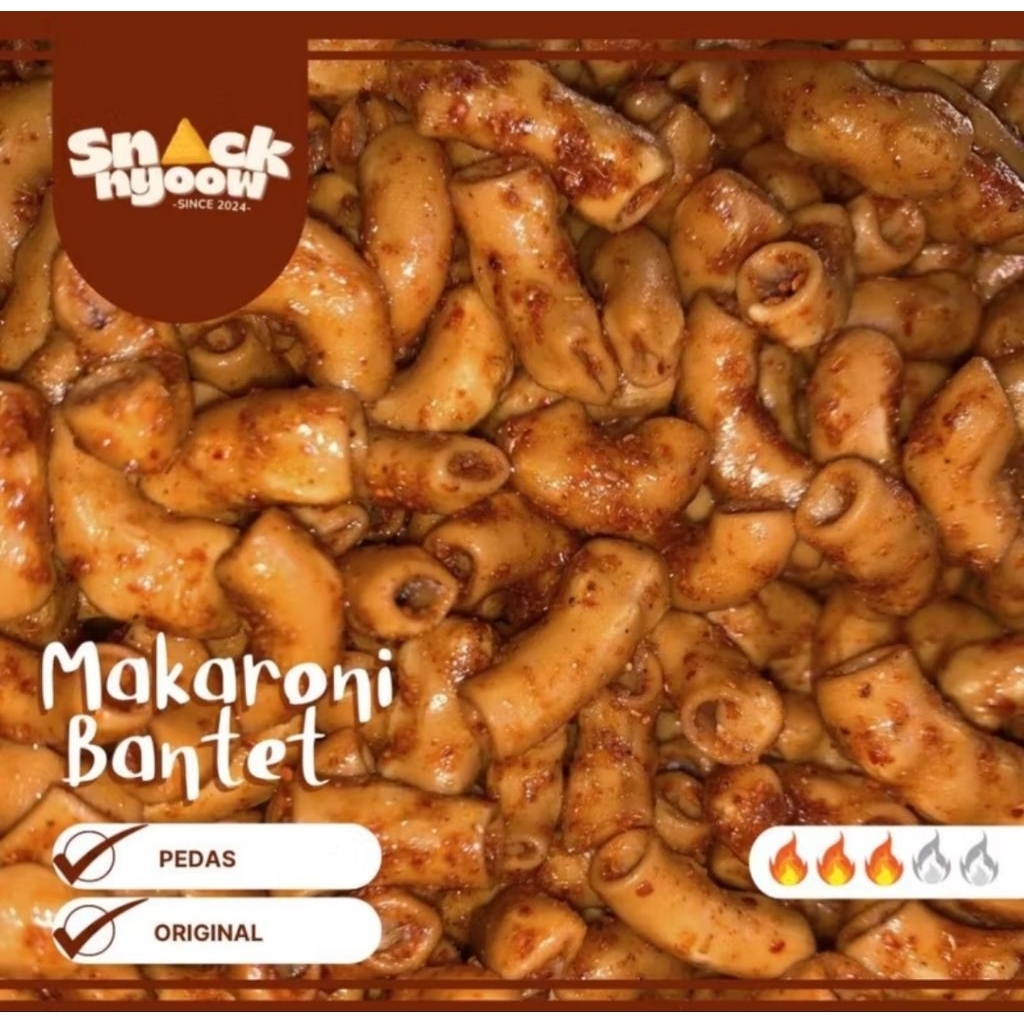 

snacknyoow makaroni bantet pedas gurih 150gr
