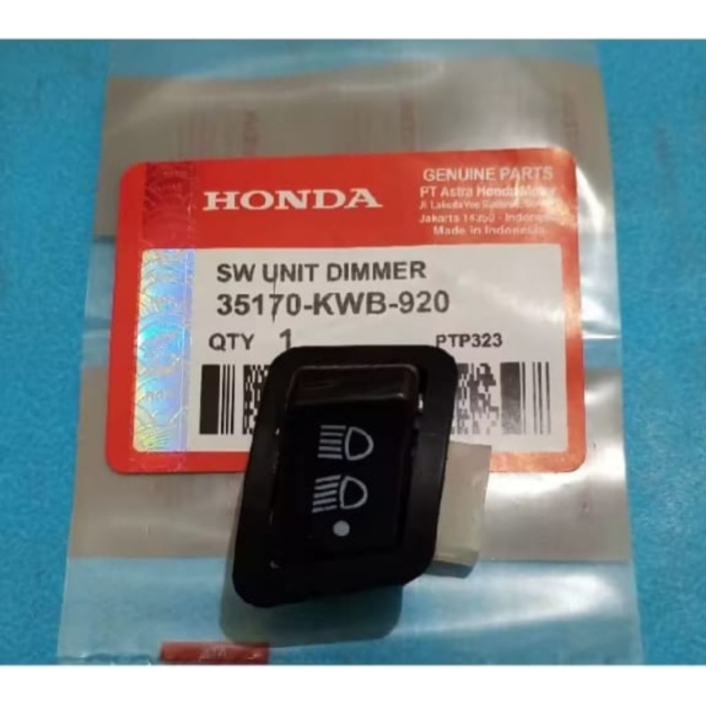 Tombol Saklar Dim 3 Fungsi On Off Untuk Motor Honda Beat, Scoopy, Revo,, Blade, Vario