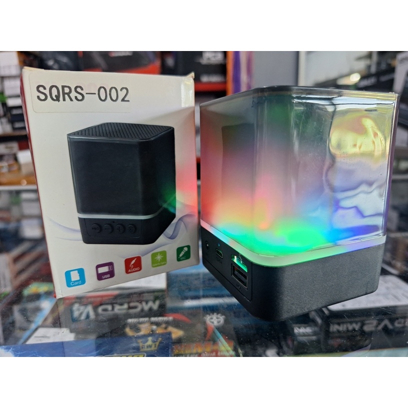 OBRAL PORTABLE SPEAKER USB BLUETOOTH MUSIC ANGEL SQRS 002 LED