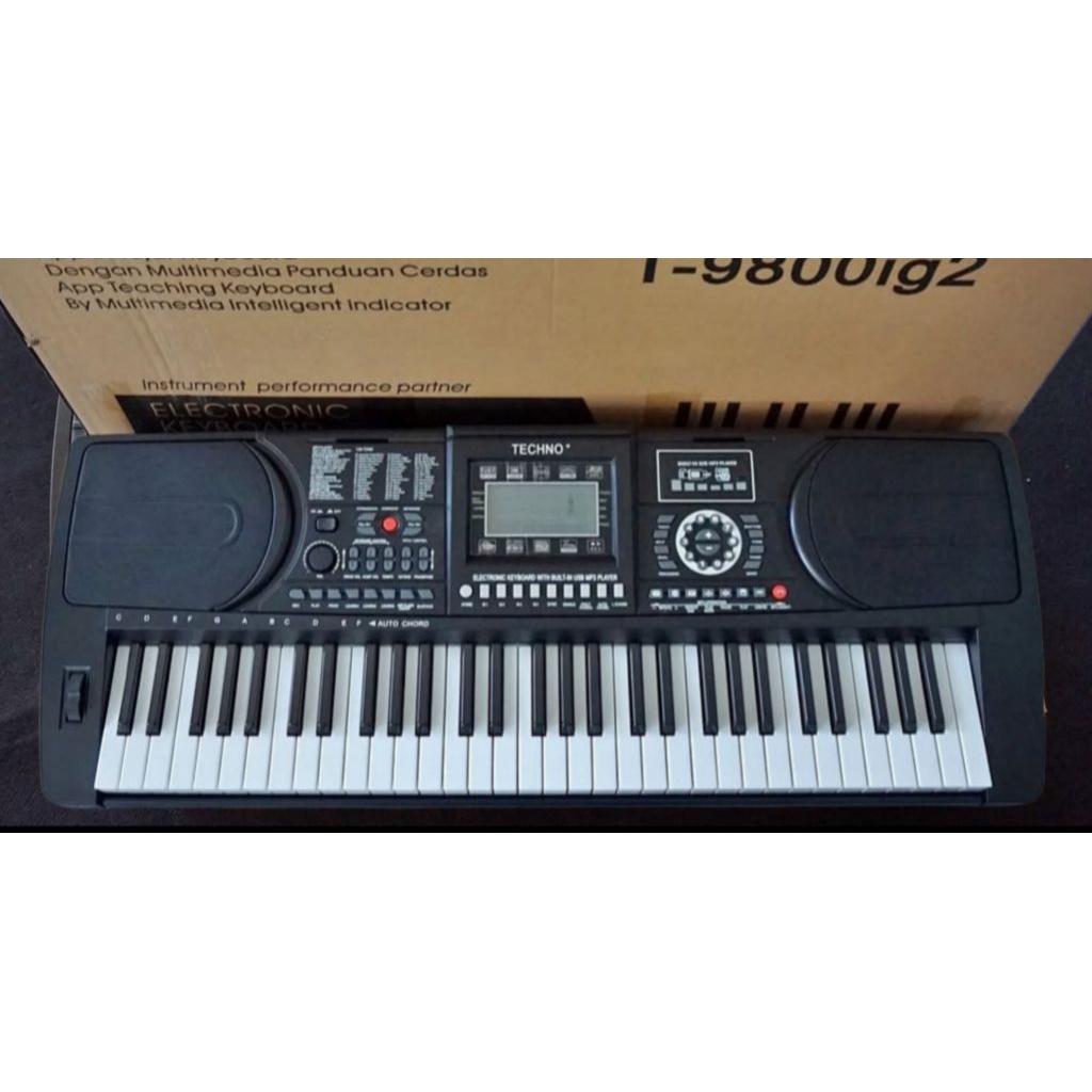 (COD) Keyboard Techno T9800ig2 USB MP3 Barang Baru Dapat Connect HP dan Laptop Untuk Ahli dan Pemula