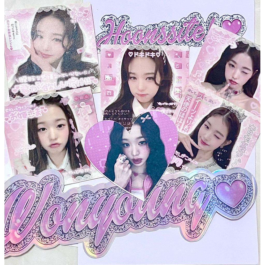 

wonyoung ive fanmade stickers