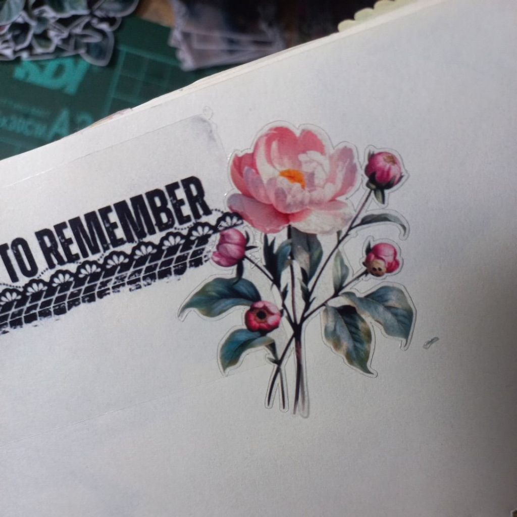 

ARTDOESWORK Pretty peonies 2 stiker transparant