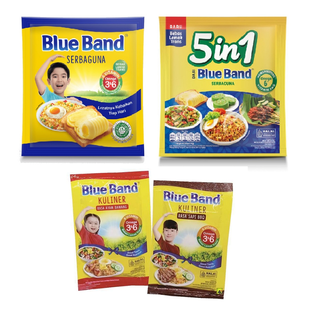 Blue Band All Varian Serbaguna 5in1, Ayam Bawang, Barbeque Blueband Mentega Margarin Masak