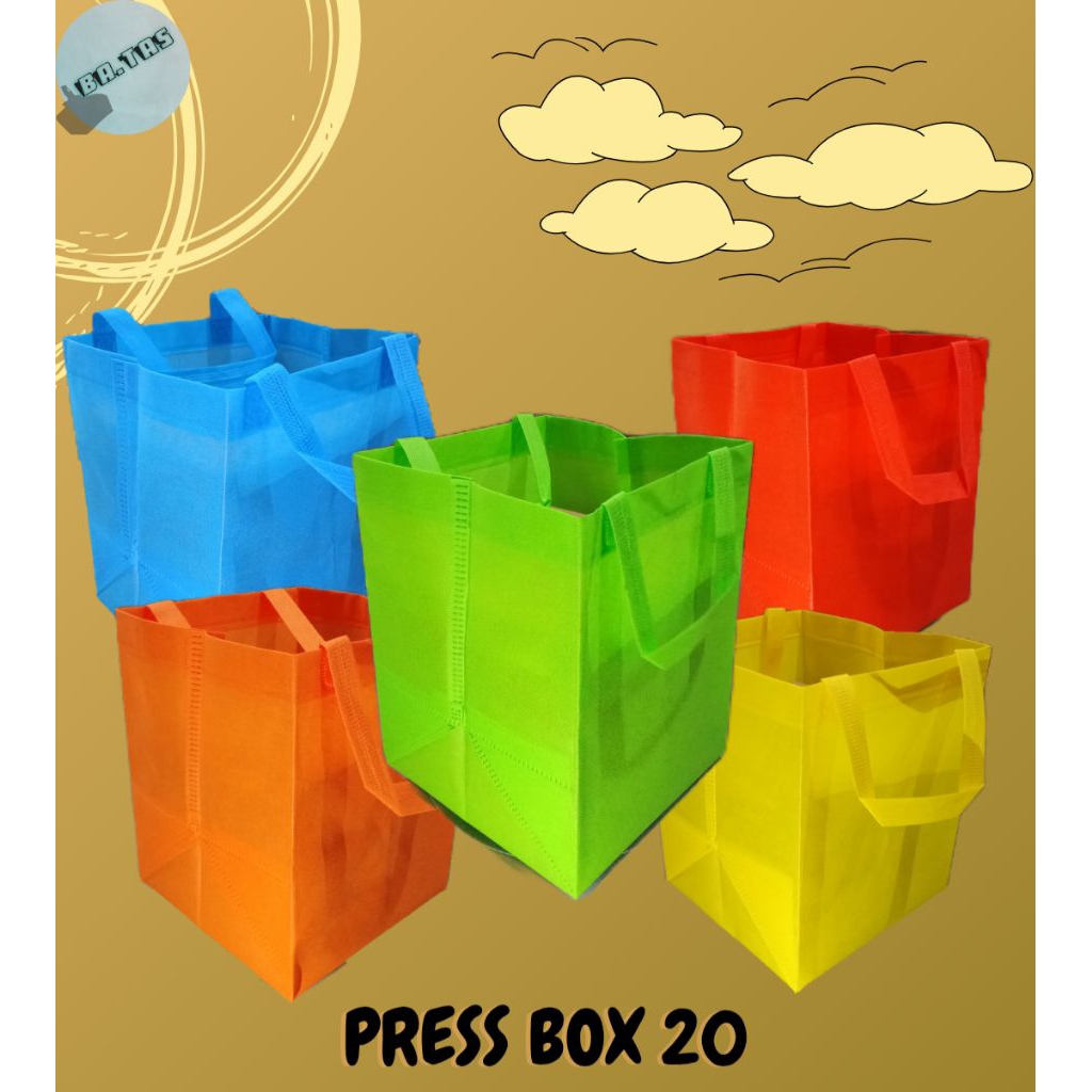 

TAS SPUNBOND PRESS BOX NASI KOTAK UKURAN 20 HARGA PER 60PCS