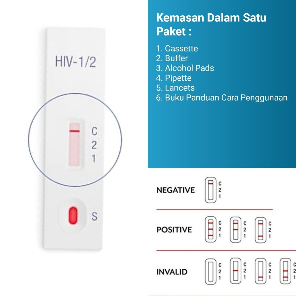 Alat Tes UJI HIV 1/2.0 Gen 3 Fastclear SD Biosensor Original 100%