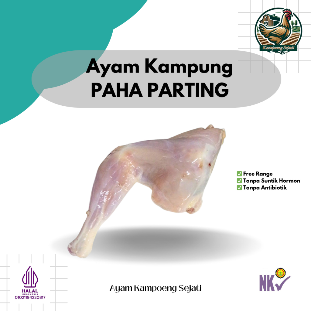 

Paha Ayam Kampung Frozen 300 Gram (isi 2 potong) - Kampoeng Sejati