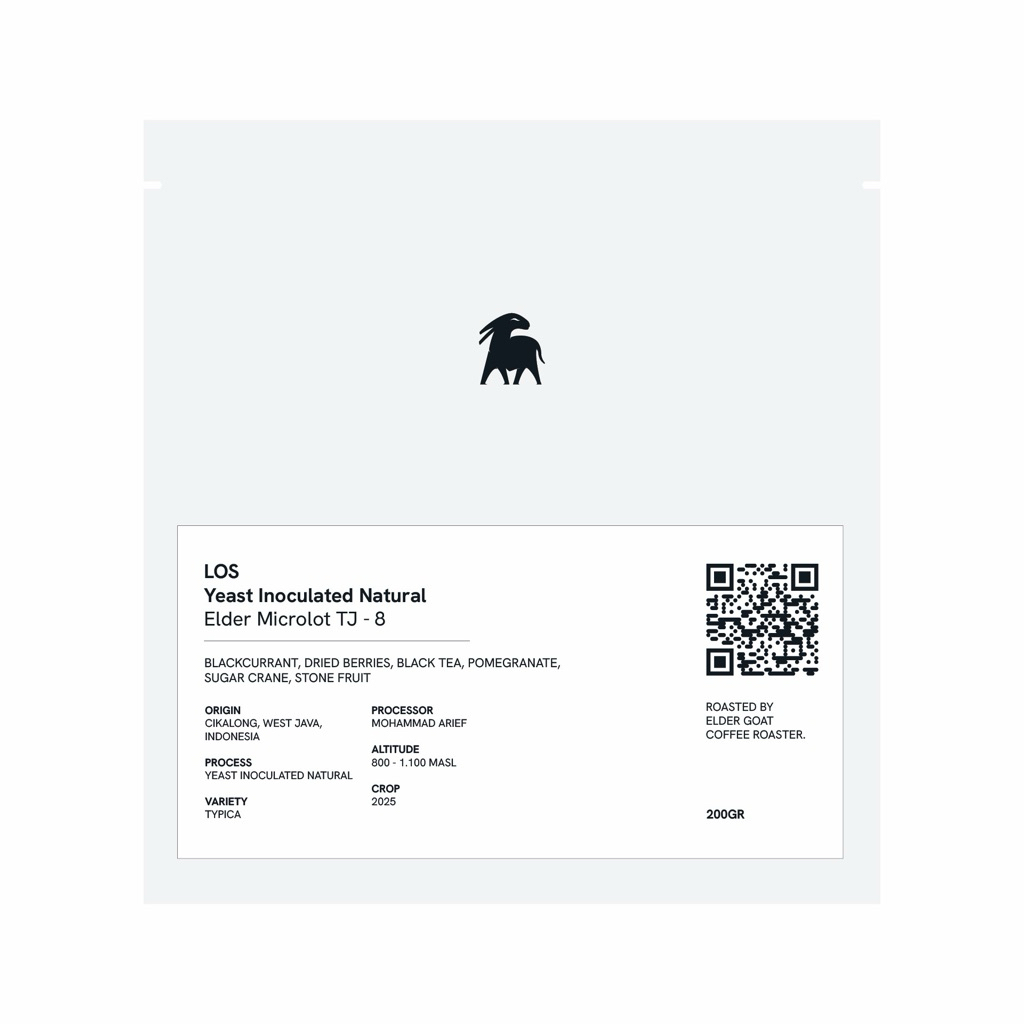 

Roasted Beans Arabica LOS Series Yeast Inoculated Natural Elder Microlot TJ-8