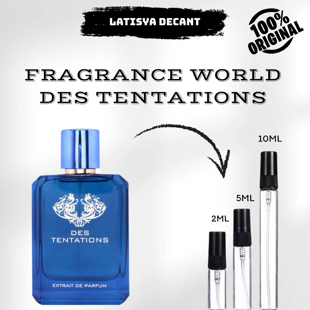 Decant Fragrance World Des Tentations Extrait de Parfum