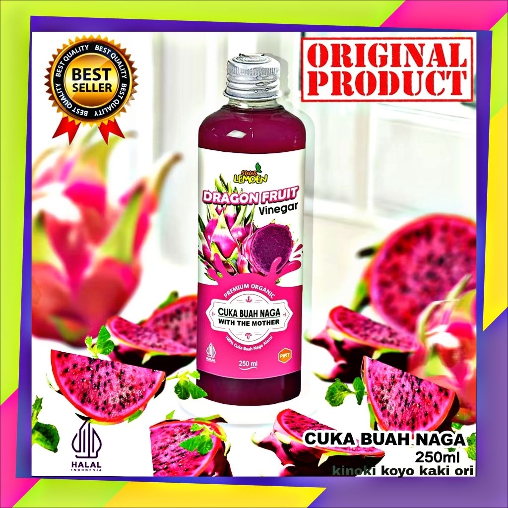 

Cuka Buah Naga Organik 250ML 100% Murni Tanpa Campuran