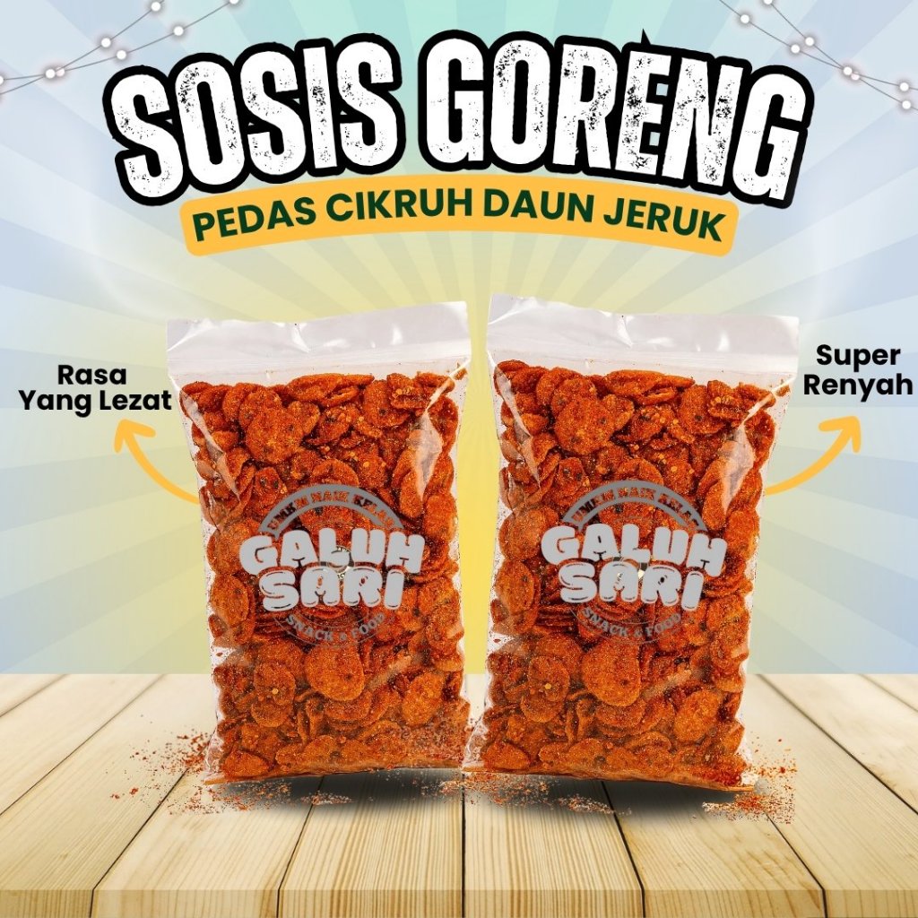 

Galuhsari - Sosreng Daun Jeruk 1kg 500gr 375gr Extra Pedas Daun Jeruk Spesial Bumbu Cikruh Melimpah