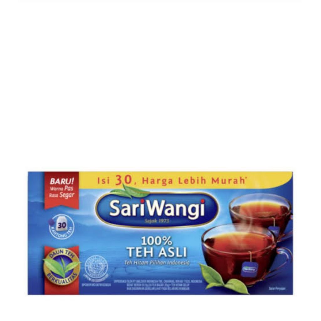 

SariWangi | Sari Murni Teh Asli isi 30 Kantung Celup