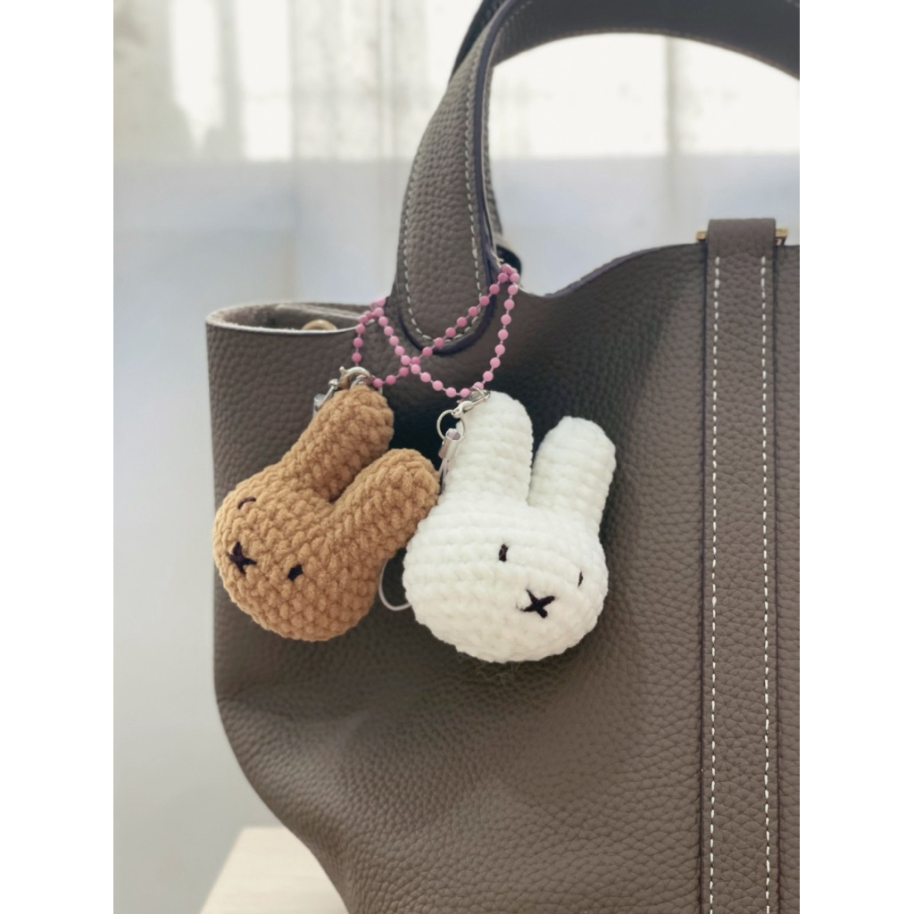 [baca deskripsi] Miffy crochet / Miffy keychain / Miffy phone charm / Gantungan kunci rajut miffy / 
