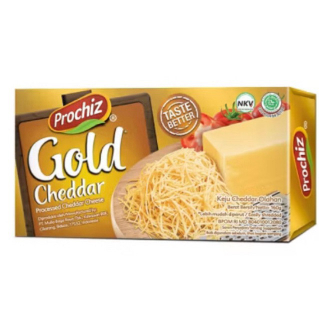 

Prochiz Gold Cheddar - Keju Blok - 160gram