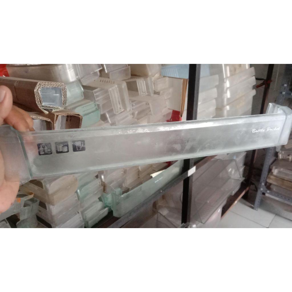 rak pintu kulkas politron pintu kembang 1pintu/2pintu