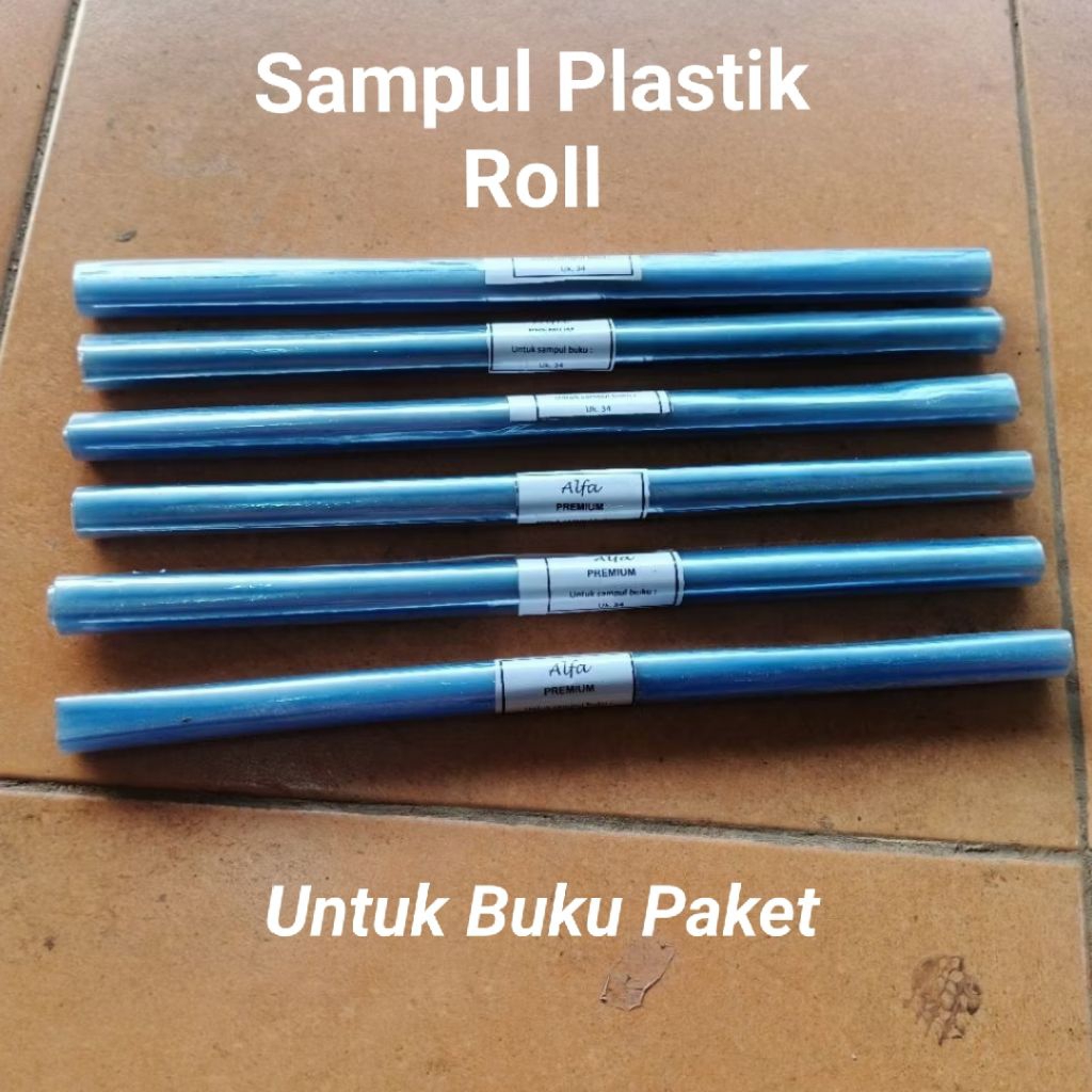 

5 Roll Sampul Plastik Gulungan Untuk Buku Paket