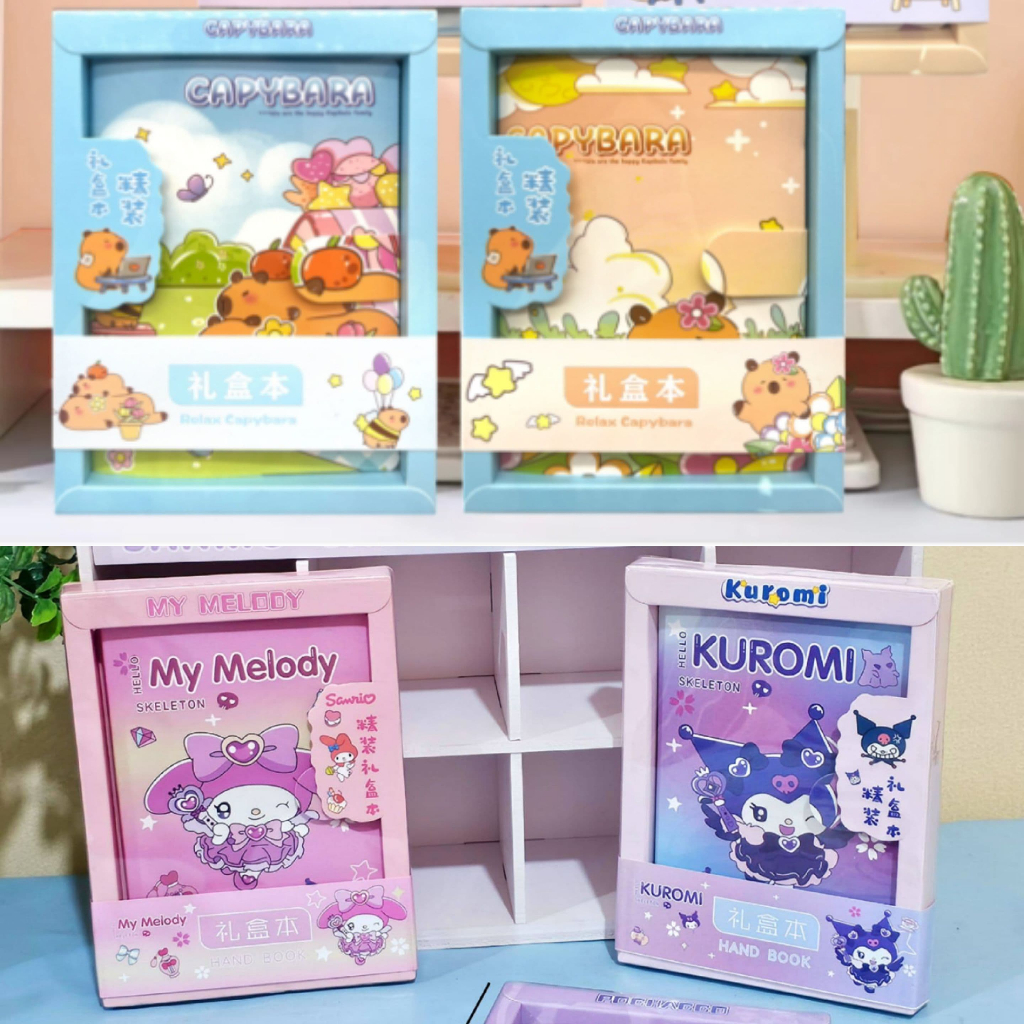 

Buku Diary Anak Hard Cover Packing Perekat SNR Kuromoi Melodi 2201-02 Capybara 2201-18