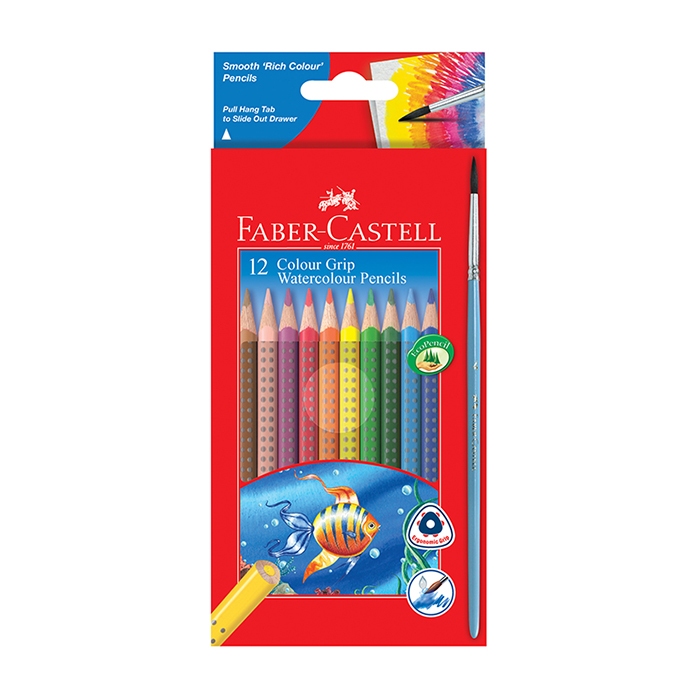 

FABER CASTELL PENSIL 12 WARNA GRIP WATERCOLOR 116242