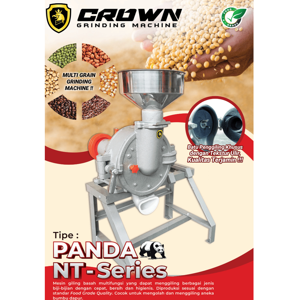 PANDA Mesin Giling Tahu NT 150 Batu 6 inch - Body Only