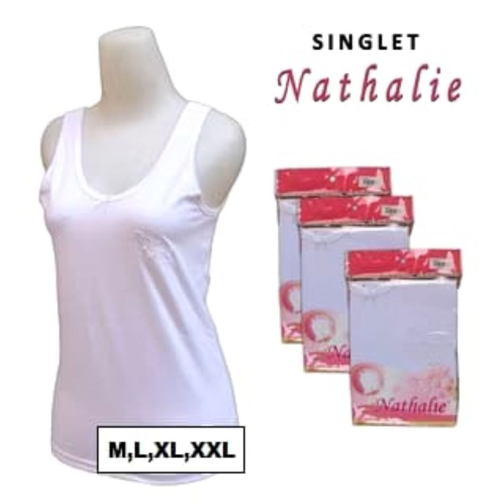 Singlet Nathalie | Kaos Dalam Natalie | Singlet Wanita | Kaos Dalam Wanita | Kaos | Tanktop