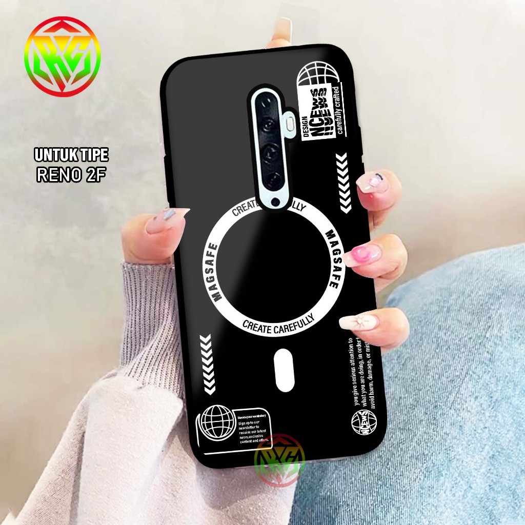 Real Case Oppo Reno 2F Motif Terbaru - Case hp kilau - New Case Glossy casing Hp Reno 2F [Motif Apel