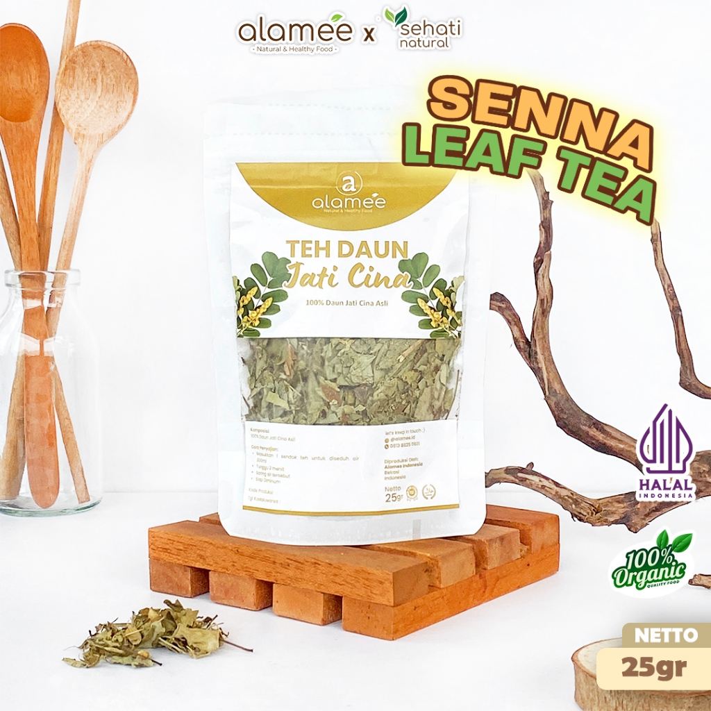 

Teh Daun Jati Cina Senna Leaf Tea Teh Herbal Alami Organik Organic Siap Seduh Minum 25gr
