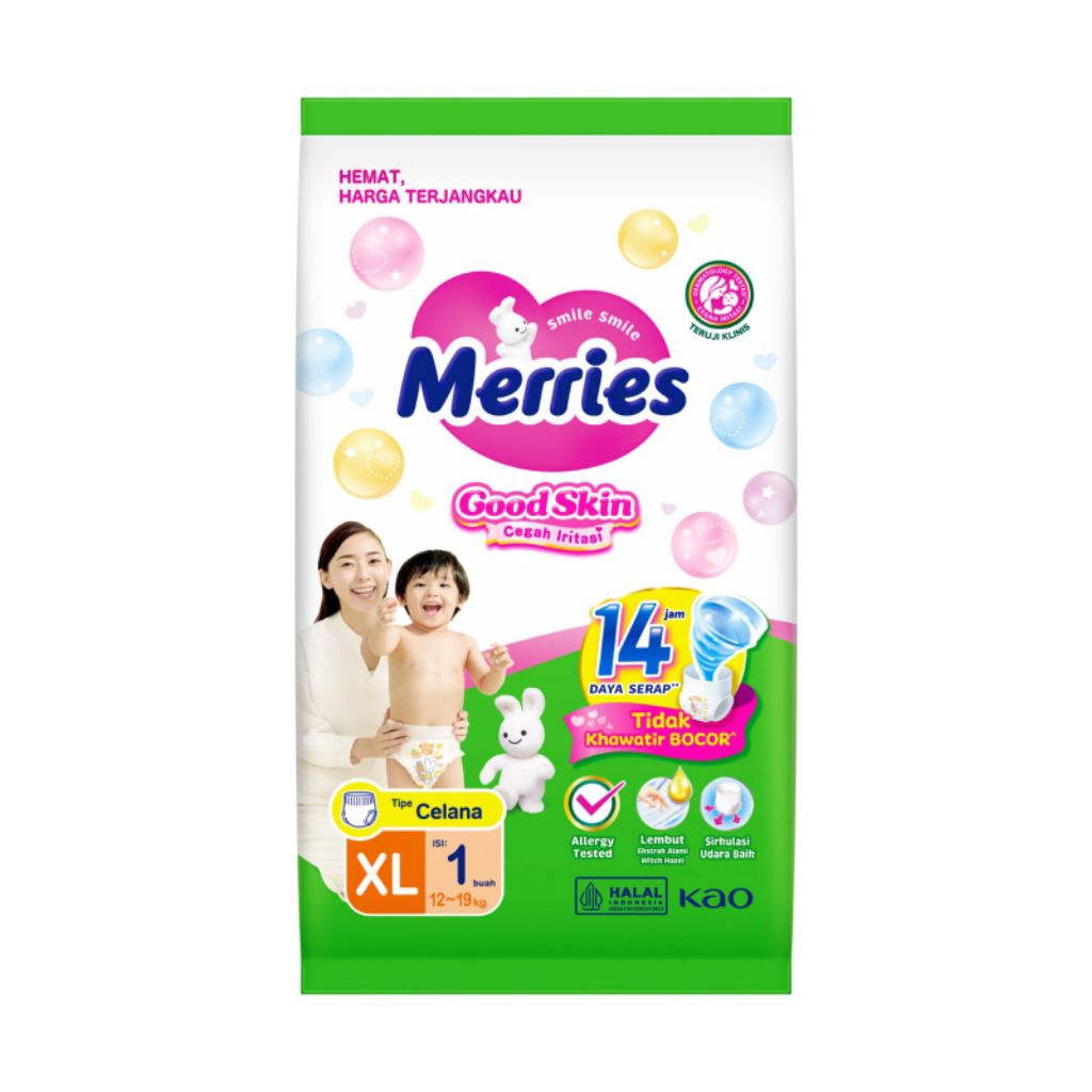 Popok Merries Xl Renceng Isi 6 Pcs