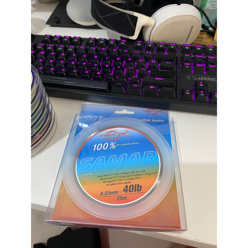 Senar LEADER Relix Nusantara SAMAR Fluorocarbon 40 Lb