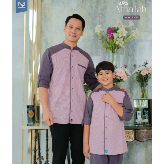 Koko Couple Terbaru (Mauve) Athallah by Nubi / Couple Koko Mauve