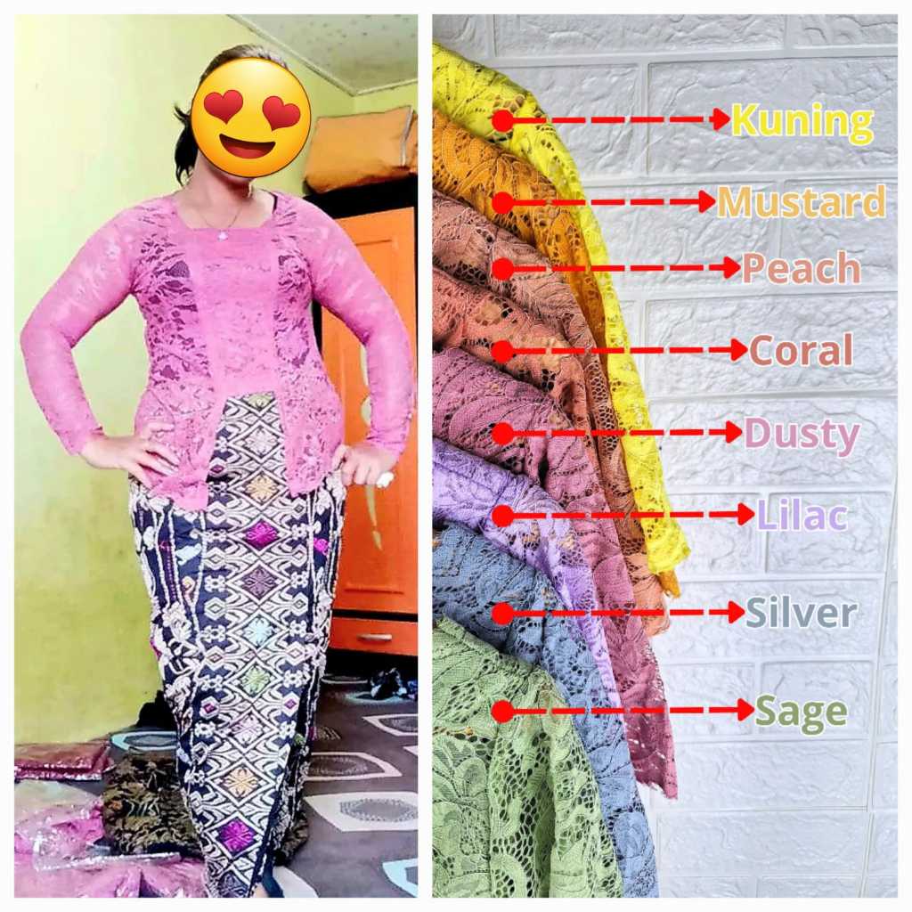 Kebaya Bali Jumbo Modern Kebaya Brukat Bali Atasan Kebaya Brukat Kebaya Bali Kutu Baru Murah Grosir 