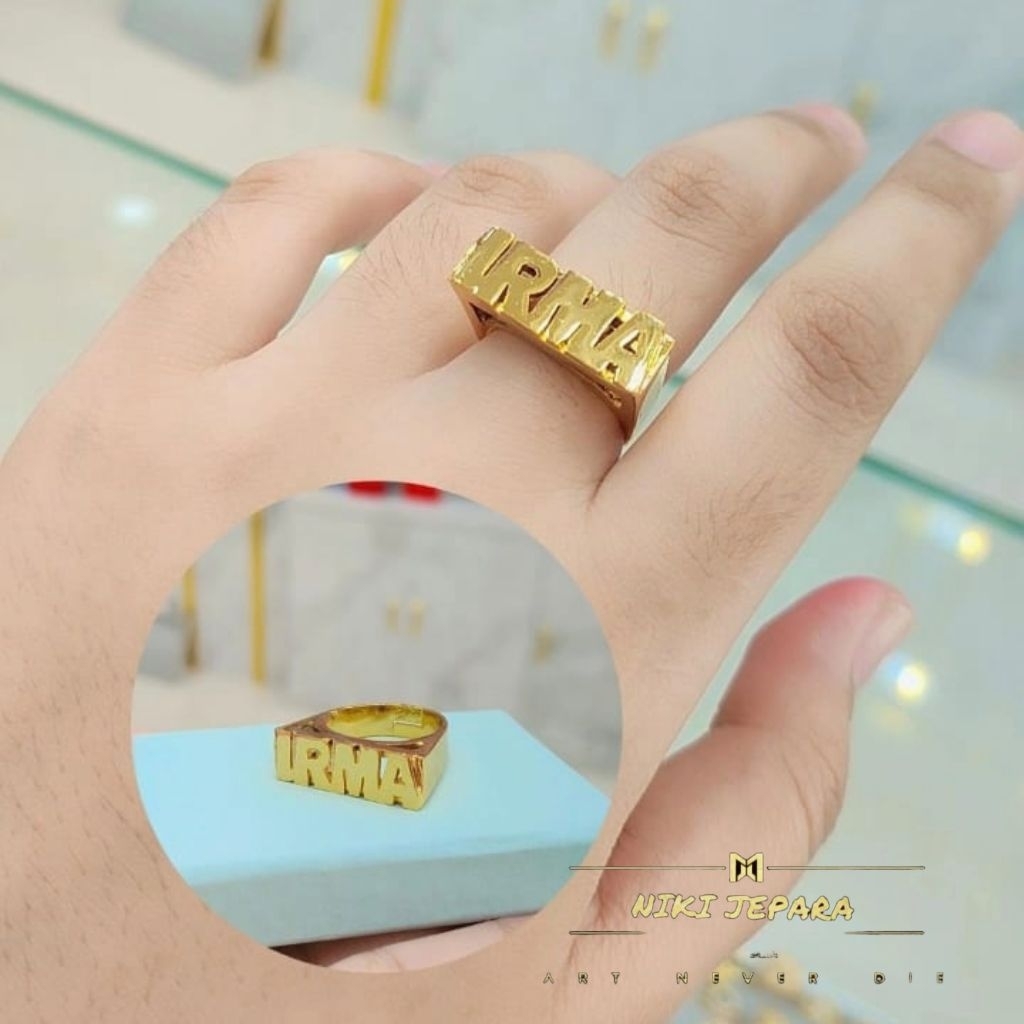 Cincin Model Eropa Custome nama