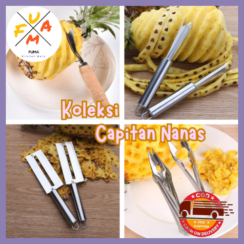 FM Capitan mata nanas / Pisau pengupas nanas / Pengupas dan Pemotong Kulit Nanas Tebu