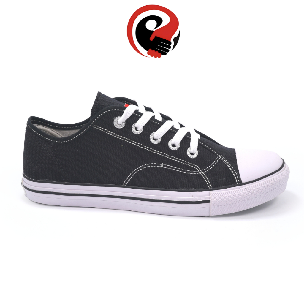 Sepatu Hagamo Orion low Black white (Unisex)