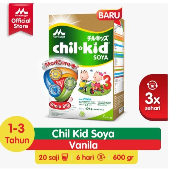 CHIL KID SOYA 3 1-3 TAHUN 600 GRAM | SUSU MORINAGA CHIL MIL