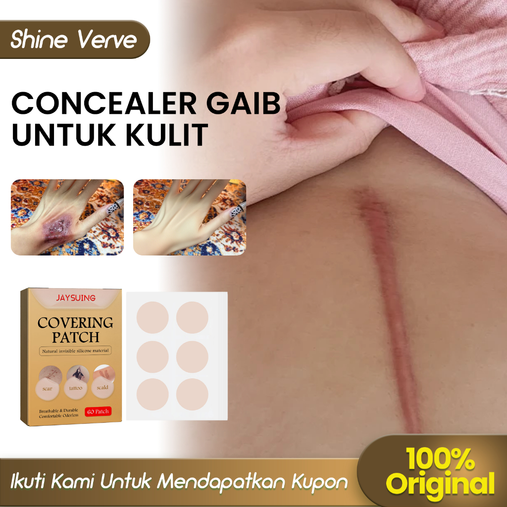 Jaysuing【100%ORI/COD】Concealer Gaib Kulit 60pcs Bekas Luka Pada Kulit Tanda Lahir Stiker Tato Koyo P