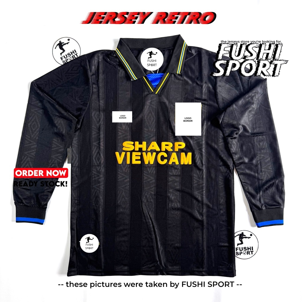 RETRO | Jersey Baju Bola Men. You Away 1993 1995 Lengan Panjang Long Sleeve