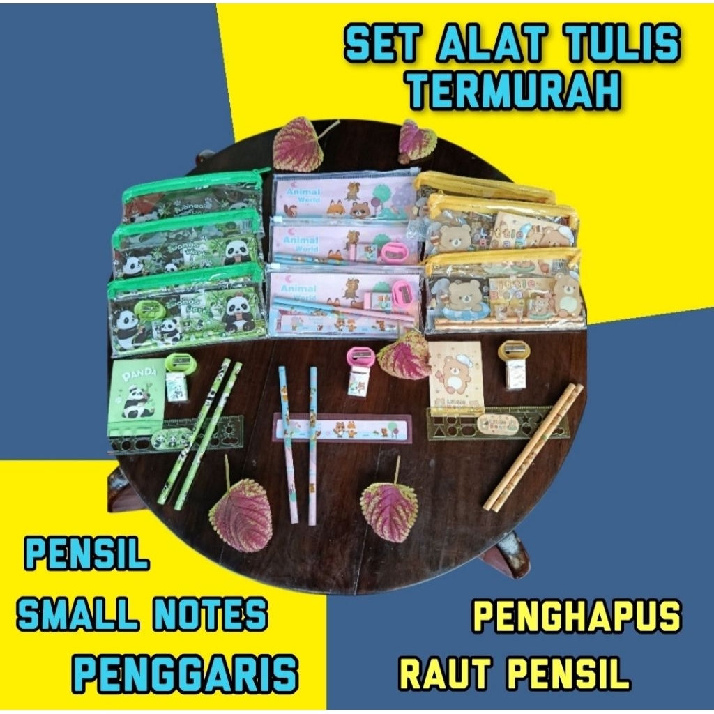 

YOYO Set Alat Tulis Terlaris Cocok Untuk Latihan Menulis Dapat Tempat Pensil Buku Tulis Kecil Penggaris Penghapus Rautan Pensil & Pensil