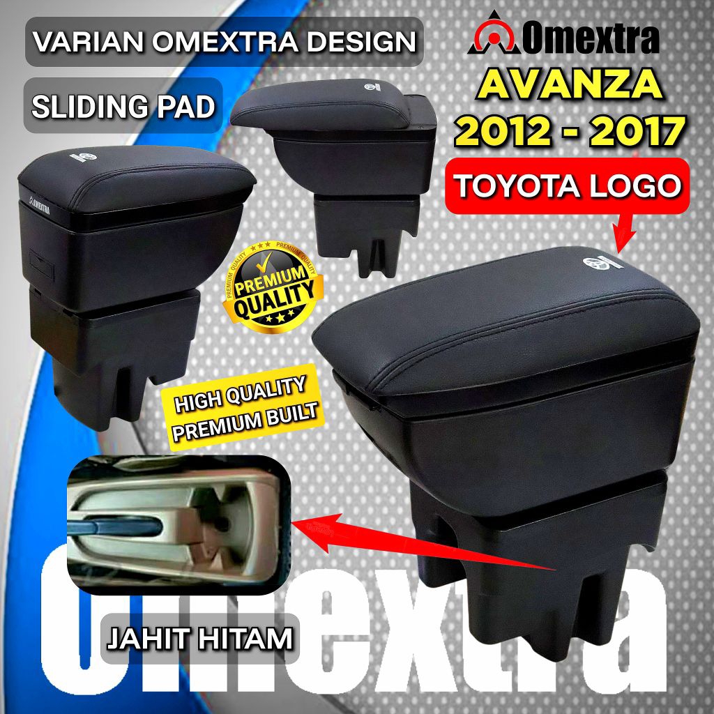 Armrest Avanza Xenia 2012 to 2017 Avanza Xenia Console Box Armrest Avanza Armrest Xenia USB Omextra