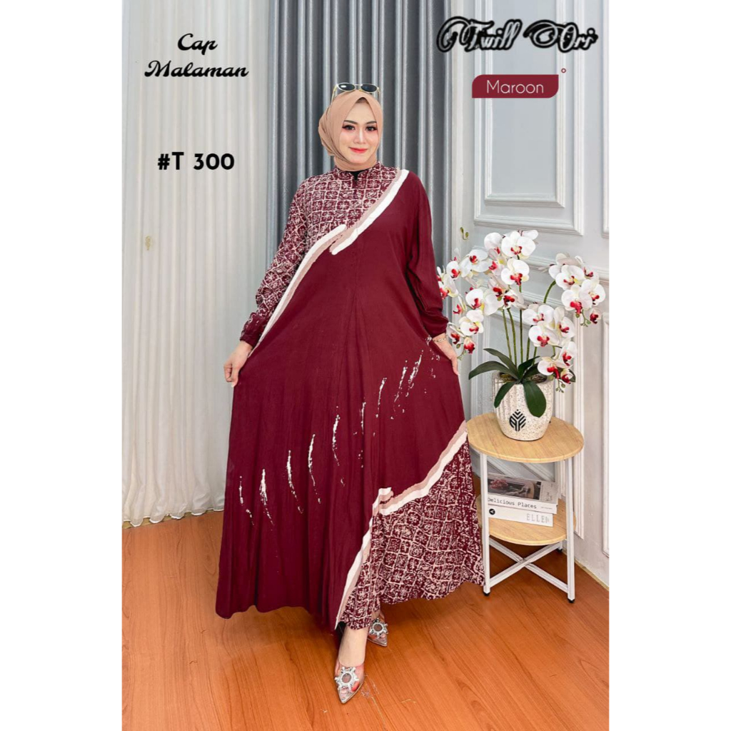 GAMIS TWILL ORI MURAH || GAMIS SYAR'I || GAMIS TWILL PEKALONGAN || GAMIS TWILL MOTIF TERBARU