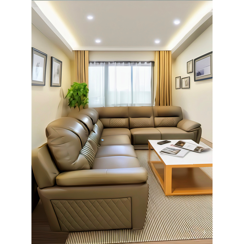 SOFA SUDUT - SOFA L FIANO - SOFA EMPUK - GRATIS ONGKIR WILAYAH BANDAR LAMPUNG