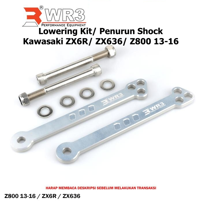 Lowering Kit ZX6R / ZX636 / Z800 Penurun Shock WR3 Z-800 ZX-6R ZX 636 Adjustable Lowring Shock