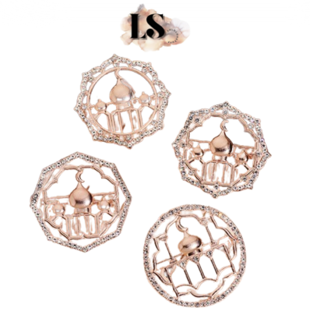 LS - BROS PIN H591 BROS MOTIF MASJID / BROS KEBAYA/KERUDUNG/JILBAB