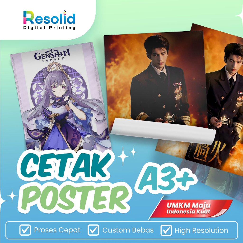 

CETAK POSTER A3+ SEHARI JADI | ART PAPER ART CARTON MATT PAPER KERTAS MATT HVS IVORY LINEN EGGSHELL | 1 SISI / 2 SISI | CETAK EXPRESS TAJAM & RAPI