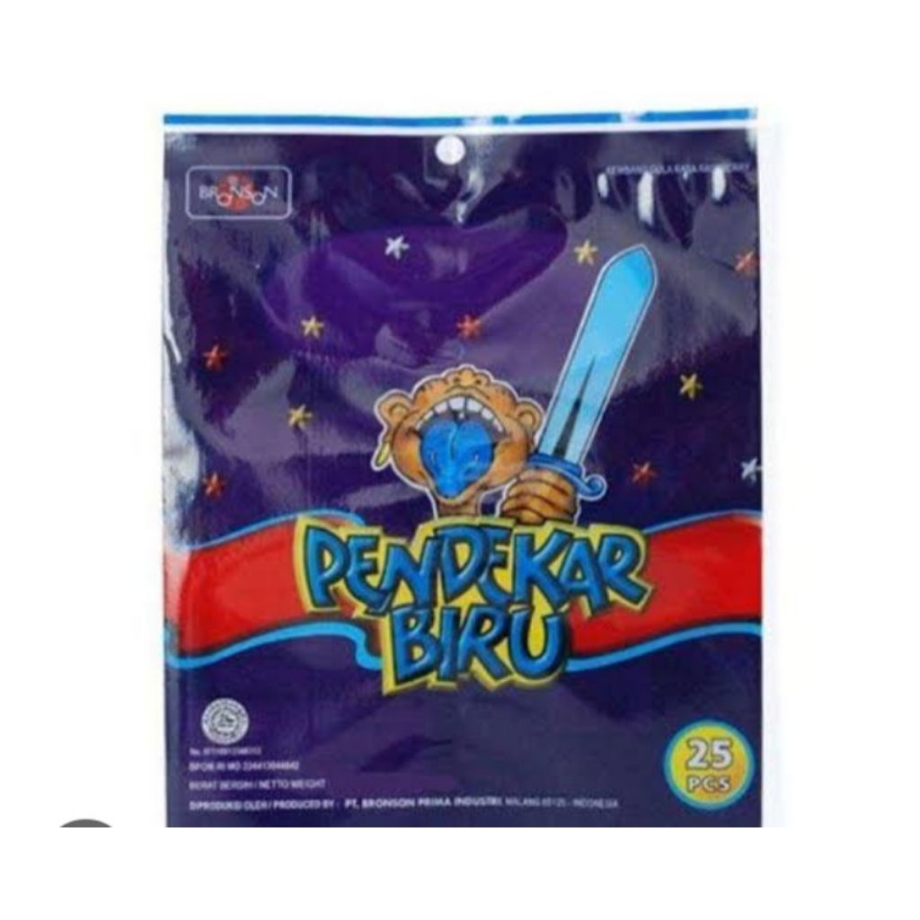 

permen jadul,permen pendekar biru 25pcs