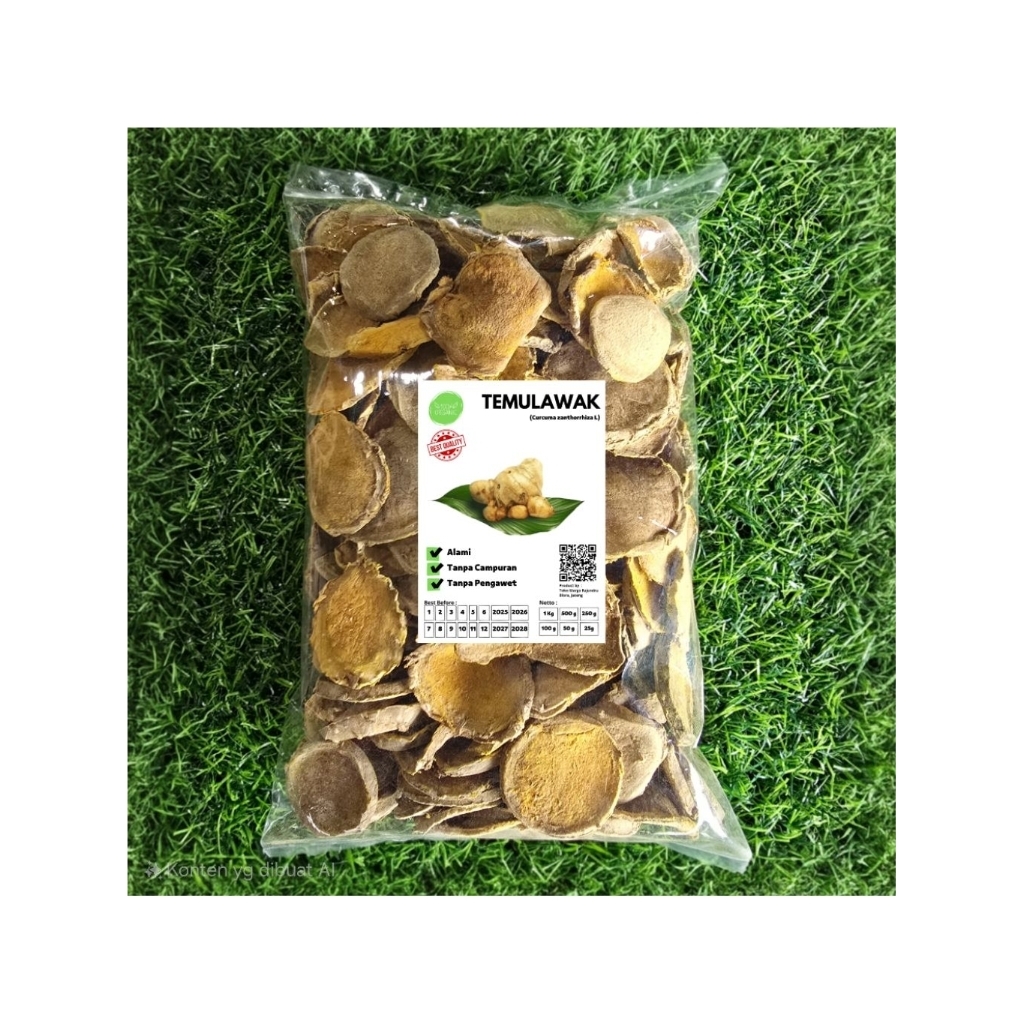 

Temulawak Kering 500gram Rajang Koin