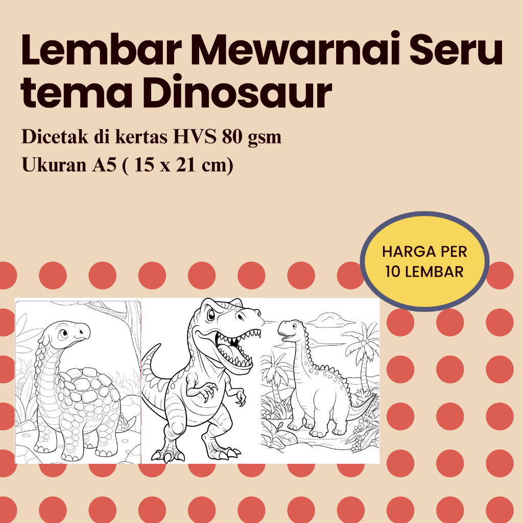 

10 Lembar kertas mewarnai anak