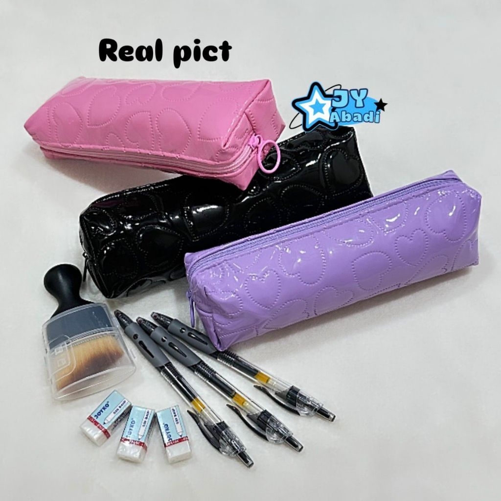 

Kotak Pensil Love Pattern Glossy // Pencil Case Glossy Love Pattern Serbaguna Multifungsi SB-14