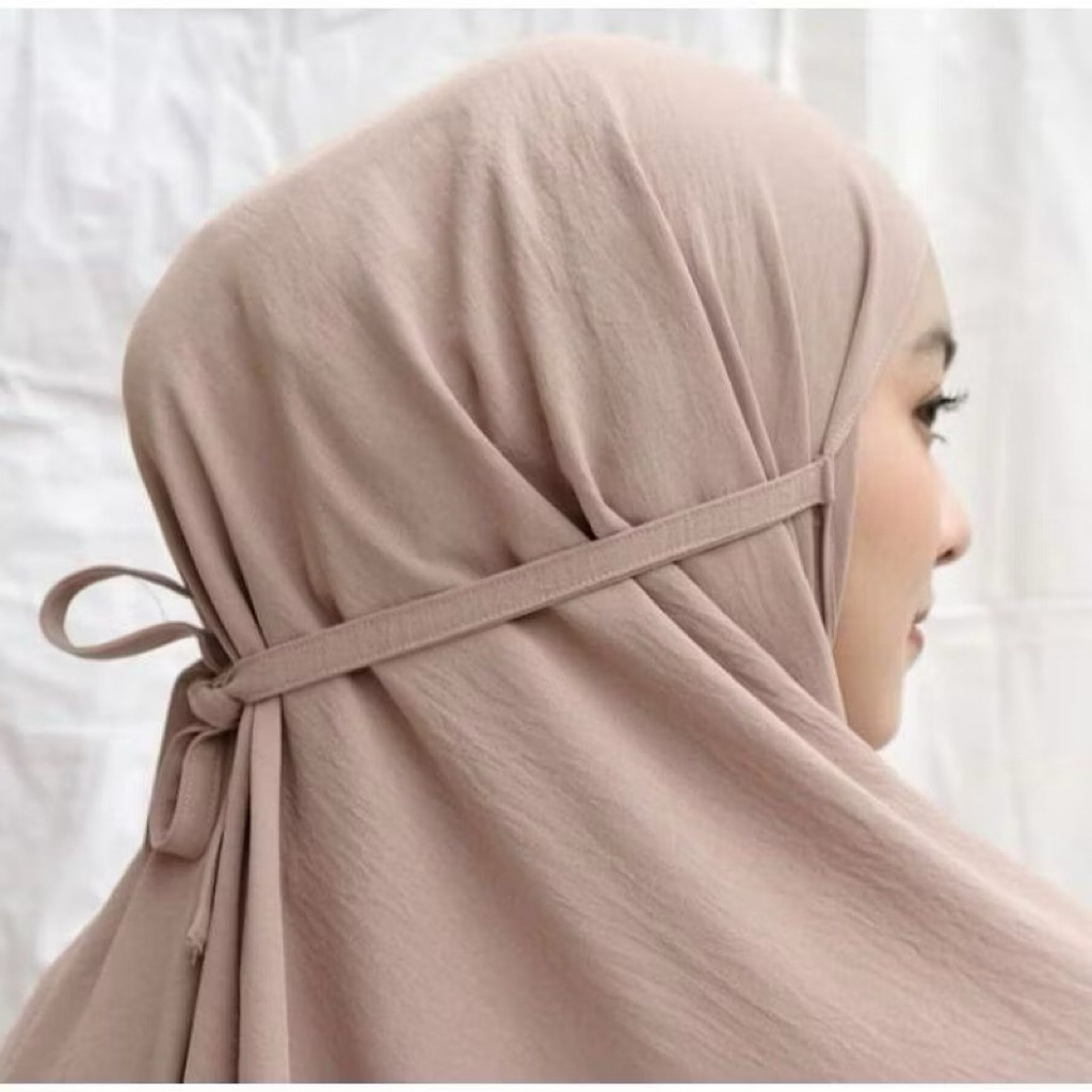 Jilbab Instan Bergo Cringkel Airflow-Jilbab Instan Polos