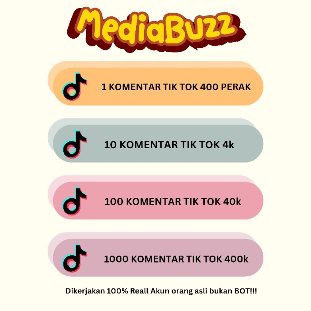 KOMENTAR TIK TOK | KOMENTAR TIK TOK | BUZZER INDONESIA | JASA BUZZER KOMENTAR | CUSTOM KOMENTAR